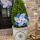 Patriotic Spinner Pot Stake