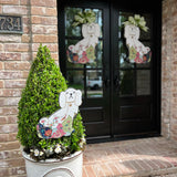 Maggie & Charlie Pair of Staffordshire Dog Door Hangers - Stylin' Brunette x HTH