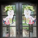 Maggie & Charlie Pair of Staffordshire Dog Door Hangers - Stylin' Brunette x HTH