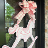 Pink Rocking Horse Door Hanger x Honeybear Pages