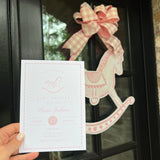 Pink Rocking Horse Door Hanger x Honeybear Pages