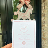 Pink Rocking Horse Door Hanger x Honeybear Pages