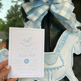 Blue Rocking Horse Door Hanger x Honeybear Pages