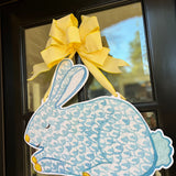 Cottontail Blue Bunny Door Hanger - HTH x Honey Bear Pages