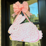 Blossom Pink Bunny Door Hanger - HTH x Honey Bear Pages