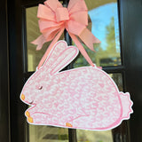 Blossom Pink Bunny Door Hanger - HTH x Honey Bear Pages