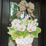 Lacey Magnolia Vase Door Hanger