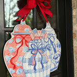 Abigail  Patriotic Vases Grouping Door Hanger