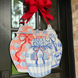 Abigail  Patriotic Vases Grouping Door Hanger