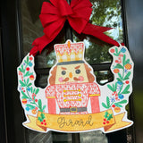 Nutcracker with Banner Door Hanger