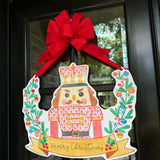 Nutcracker with Banner Door Hanger