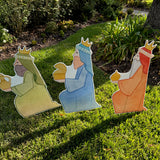 For unto us a Child is Born Nativity Yard Stake Set