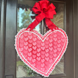 Pink Heart with Mini Hearts Door Hanger - HTH x Be Sweet Ink