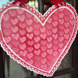 Pink Heart with Mini Hearts Door Hanger - HTH x Be Sweet Ink