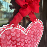 Pink Heart with Mini Hearts Door Hanger - HTH x Be Sweet Ink