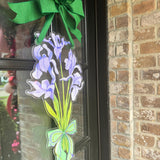 The Morgan Iris Mardi Gras Door Hanger Acrylic - HTH x Morgan Krulisky