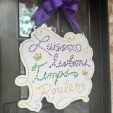 Let the Good Times Roll Mardi Gras Door Hanger - HTH x Morgan Krulisky