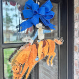 Bronco Rider Door Hanger Acrylic - HTH x Lauren Clyburn Art