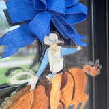 Bronco Rider Door Hanger Acrylic - HTH x Lauren Clyburn Art