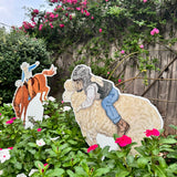 Bennett Mutton Bustin' Yard Stake HTH x Lauren Clyburn Art