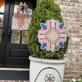 Round Top Wildflower Pot Stake - HTH x Lauren Clyburn Art