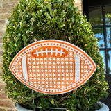 Rattan Football with Dots Pot Stakes - Multiple Colorways