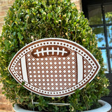 Rattan Football with Dots Pot Stakes - Multiple Colorways