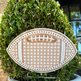 Rattan Football with Dots Pot Stakes - Multiple Colorways