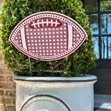 Rattan Football with Dots Pot Stakes - Multiple Colorways
