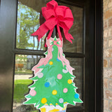 Hope the Pastel Christmas Tree Door Hanger