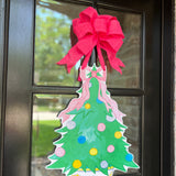 Hope the Pastel Christmas Tree Door Hanger