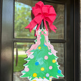 Hope the Pastel Christmas Tree Door Hanger