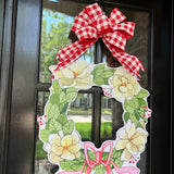 Magnolia Holiday Wreath Door Hanger