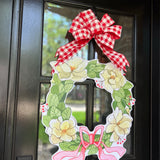 Magnolia Holiday Wreath Door Hanger