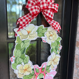 Magnolia Holiday Wreath Door Hanger