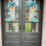 Wildflower Boots Pair Door Hangers - HTH x Lauren Clyburn Art