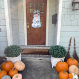 Stacy Chinoiserie Pumpkin Tower with Tassel Door Hanger