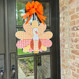 Rattan Orange Turkey Door Hanger