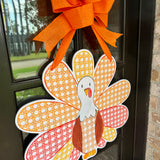 Rattan Orange Turkey Door Hanger