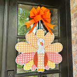 Rattan Orange Turkey Door Hanger