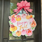 Happy Fall Wreath Door Hanger