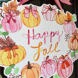Happy Fall Wreath Door Hanger