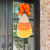 Randy Rattan Cane Candy Corn Door Hanger