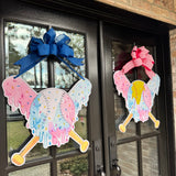 Baseball with Ice Cream Door Hanger
