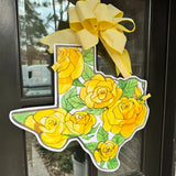 The Yellow Rose of Texas Door Hanger
