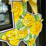 The Yellow Rose of Texas Door Hanger