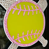 Softball and Bats Door Hanger