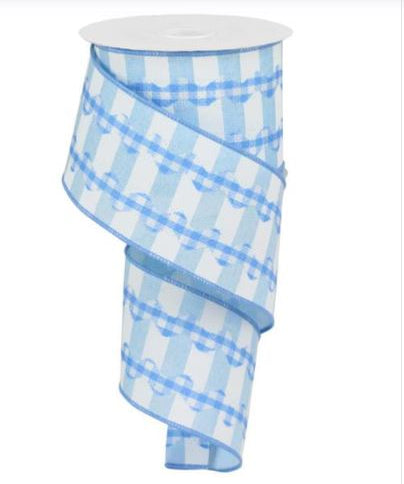 Light blue and white stripes with gingham ric rac.JPG