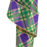 Mardi Gras Glitter Plaid on Metallic.JPG