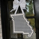 Rattan Missouri with Dots Door Hanger